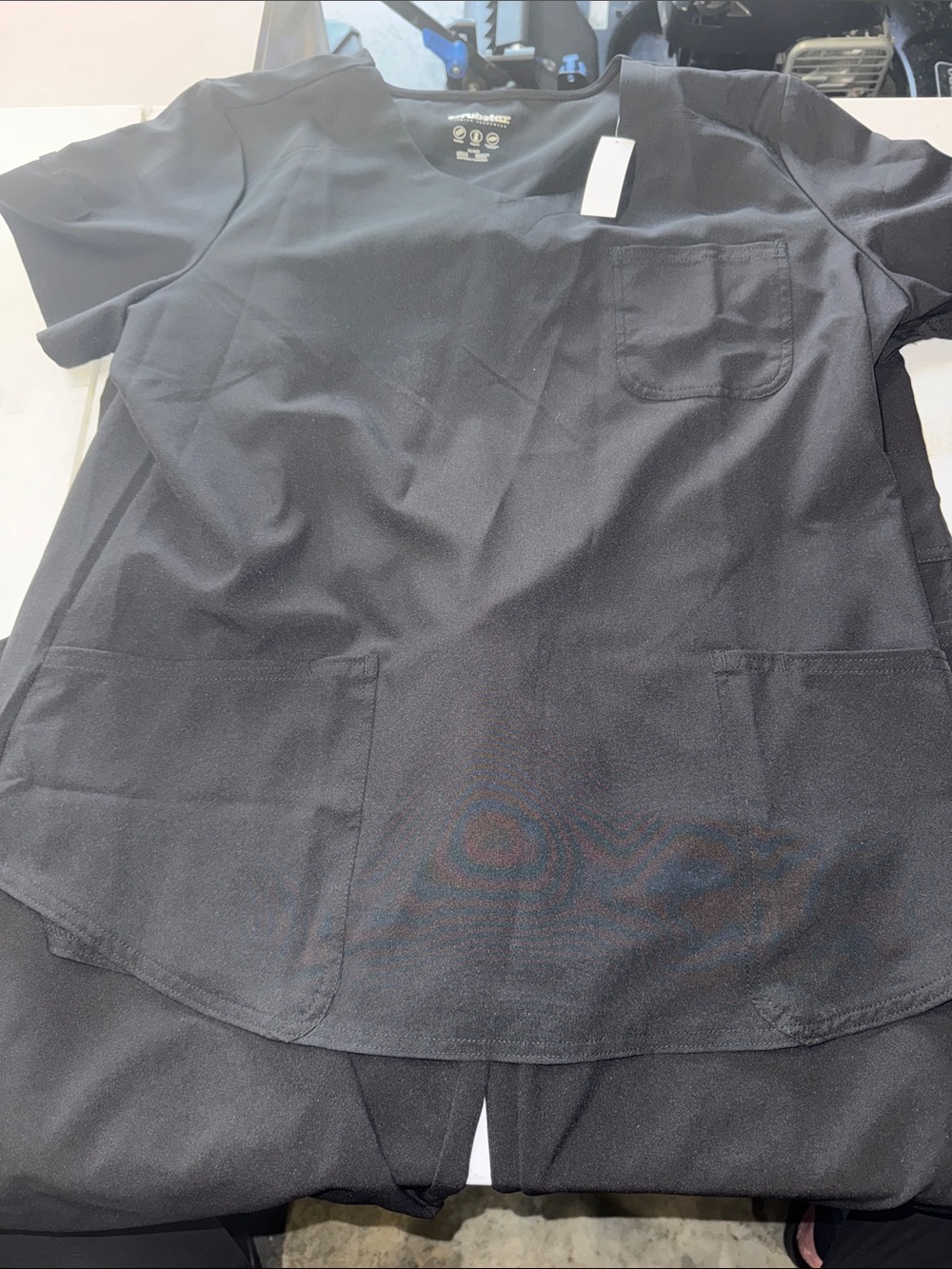 Scrubstar Black V-Neck Pocket Scrub set (Top and Bottoms)
